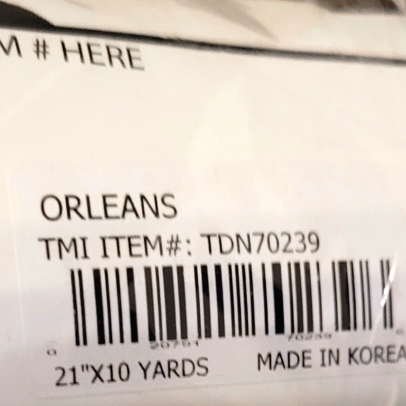 Decorative Trim Netting Black & Gold 21" x 10 Yards - Picture 2 of 7